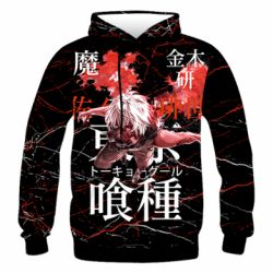 Мужское 3D худи Kaneki Ken - PrintSalon