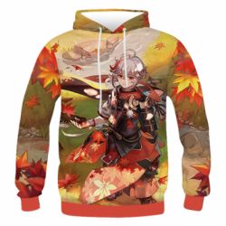 Чоловіче 3D худі Kazuha Autumn - PrintSalon