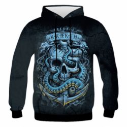 Чоловіче 3D худі Kraken - PrintSalon