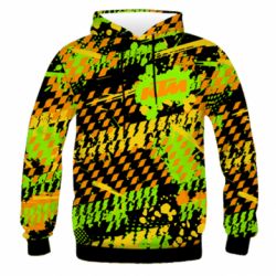 Мужское 3D худи KTM and colored background - PrintSalon