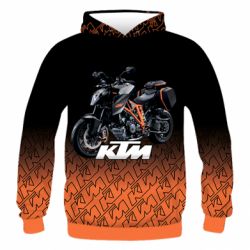 Мужское 3D худи KTM Sportmotorcycle - PrintSalon