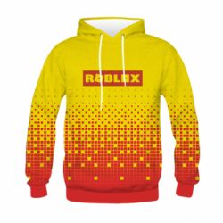 Мужское 3D худи Logo and squares - PrintSalon
