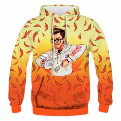 Чоловіче 3D худі Мамина Перловка Едісон - PrintSalon