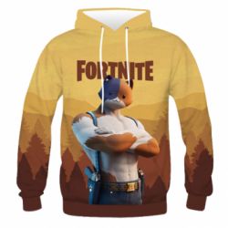 Мужское 3D худи Meowscles and logo - PrintSalon