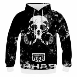 Мужское 3D худи Metro Skull - PrintSalon