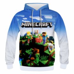 Чоловіче 3D худі Minecraft Starter - PrintSalon