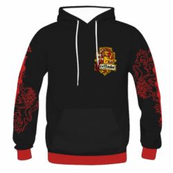 Чоловіче 3D худі Modern Gryffindor - PrintSalon