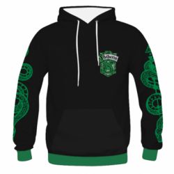 Чоловіче 3D худі Modern Slytherin - PrintSalon