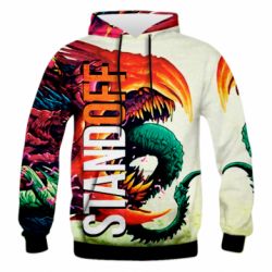 Чоловіче 3D худі Monster standoff - PrintSalon