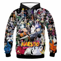 Чоловіче 3D худі Наруто Герої - PrintSalon