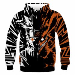 Чоловіче 3D худі Naruto Kurama - PrintSalon
