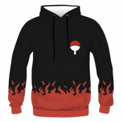 Мужское 3D худи Naruto Sasuke Uchiha Sharingan - PrintSalon