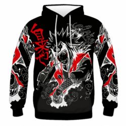 Чоловіче 3D худі Negative Jiraiya - PrintSalon