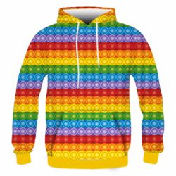 Чоловіче 3D худі Pop It Texture - PrintSalon