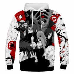 Чоловіче 3D худі Red Moon - PrintSalon