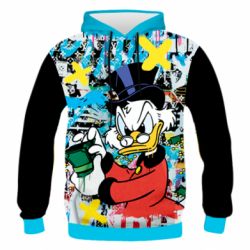Чоловіче 3D худі Rich Scrooge McDuck - PrintSalon