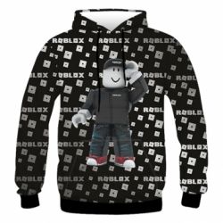 Чоловіче 3D худі Roblox And Metal Logo - PrintSalon