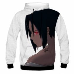 Чоловіче 3D худі Sasuke with Naruto - PrintSalon