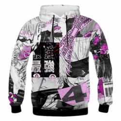 Мужское 3D худи Satoru gojo collage - PrintSalon