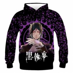 Чоловіче 3D худі Sebastian Michaelis - PrintSalon