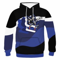 Чоловіче 3D худі Skater death - PrintSalon