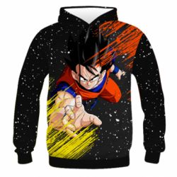 Мужское 3D худи Son Goku - PrintSalon