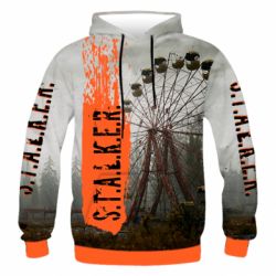 Чоловіче 3D худі Stalker Dead City - PrintSalon