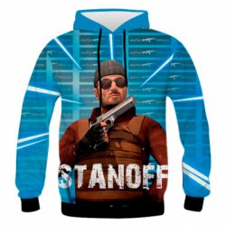 Мужское 3D худи Standoff Balkan - PrintSalon