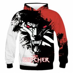 Мужское 3D худи The Witcher Spray Art - PrintSalon