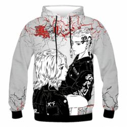 Чоловіче 3D худі Tokyo Revengers Mikey And Draken - PrintSalon