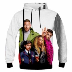 Чоловіче 3D худі Umbrella Academy team - PrintSalon