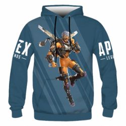 Мужское 3D худи Valkyrie Apex Legends - PrintSalon