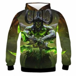 Чоловіче 3D худі World Of Warcfart Illidan - PrintSalon