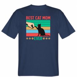 Мужская футболка Stedman Best cat mom ever - PrintSalon