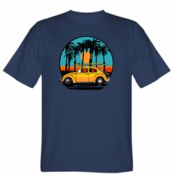 Мужская футболка Stedman Car and sunset - PrintSalon