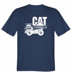 Мужская футболка Stedman CAT logo and truck - PrintSalon