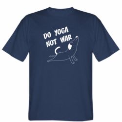 Мужская футболка Stedman Do yoga not war - PrintSalon