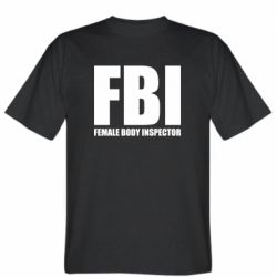 Мужская футболка Stedman FBI - Female Body Inspector - PrintSalon