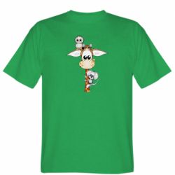 Мужская футболка Stedman Giraffe Owl and Mouse - PrintSalon