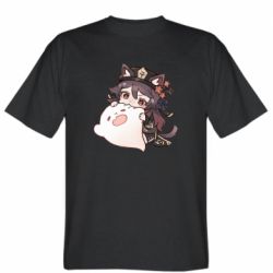 Мужская футболка Stedman Hu Tao cat - PrintSalon