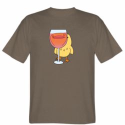 Мужская футболка Stedman Качка і келих вина - PrintSalon
