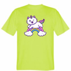 Мужская футболка Stedman Котик-единорог - PrintSalon