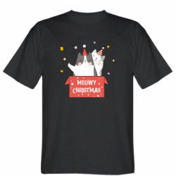 Мужская футболка Stedman Meowy Christmas ( present box ) - PrintSalon