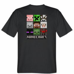 Чоловіча футболка Stedman Minecraft character heads - PrintSalon