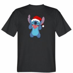 Мужская футболка Stedman Новогодний Стич - PrintSalon