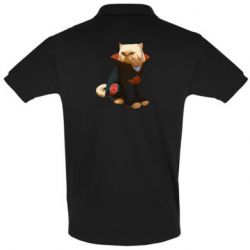 Мужское поло Akatsuki angry cat - PrintSalon