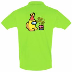 Чоловіче поло Among Us Happy Birthday - PrintSalon