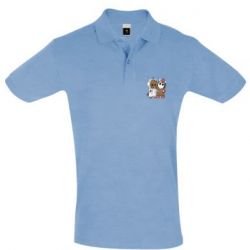 Мужское поло Baby Groot And Unicorn - PrintSalon