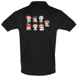 Мужское поло BTS cute boys - PrintSalon