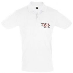 Мужское поло Cute axolotl